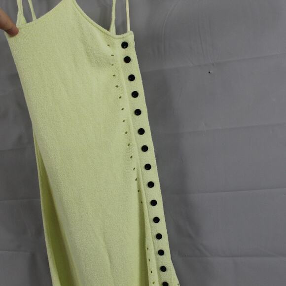 Proenza Schouler White Label Dress Women Small Astrid Slip Maxi Yellow Minimalis - Picture 10 of 15